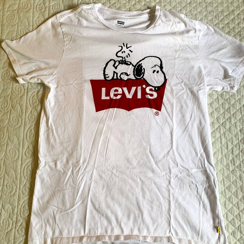White Levi's Cotton T-Shirt